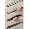 Dušo latakas Laveo Basso 2in1, 70 cm, Juodas