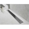 Dušo latakas Mexen Flat Classic, Juodas, 100 cm