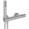 Dušo maišytuvas su dušo komplektu Deante Silia Hexa BHS_F41M, Brushed steel