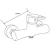 Dušo sistema su maišytuvu Mexen Tord Kama, Juodas