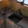 Granitinė virtuvinė plautuvė Deante Momi, ZKM_N10A, Nero