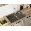 Granitinė virtuvinė plautuvė Deante Momi, ZKM_T113, Anthracite metallic