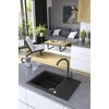 Granitinė virtuvinė plautuvė Kuchinox CELEBES, SBL_713T, Juodas