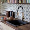 Granitinė virtuvinė plautuvė Laveo Alena SBA_710T, Juodas