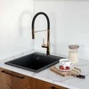 Kuchinox Granitinė virtuvinė plautuvė Laveo Chichi SBH_710T, Juodas