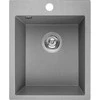 Granitinė virtuvinė plautuvė Laveo Chichi SBH_510T, Pilkas