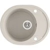 Granitinė virtuvinė plautuvė Laveo Dafne SBD_483T, rusvai gelsvas