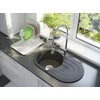 Granitinė virtuvinė plautuvė Laveo Dafne SBD_781T, Juodas