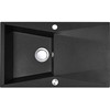Granitinė virtuvinė plautuvė Laveo Grenada SBG_711T, Juodas