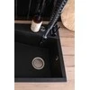 Granitinė virtuvinė plautuvė Laveo Grenada SBG_710T, Juodas