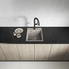 Granitinė virtuvinė plautuvė Laveo Hub SPH_410Y, rusvai gelsvas