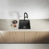 Granitinė virtuvinė plautuvė Laveo Hub SPH_710Y, Juodas