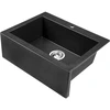 Granitinė virtuvinė plautuvė Laveo Komodo SBK_710T, Juodas