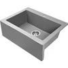 Granitinė virtuvinė plautuvė Laveo Komodo SBK_510A, Pilkas
