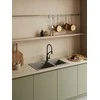 Granitinė virtuvinė plautuvė Laveo Milos SPM_5208, Pilkas