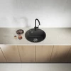 Granitinė virtuvinė plautuvė Laveo Muna SPU_780Y, Juodas