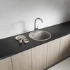 Granitinė virtuvinė plautuvė Laveo Muna SPU_480Y, rusvai gelsvas