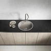 Granitinė virtuvinė plautuvė Laveo Muna SPU_480Y, rusvai gelsvas