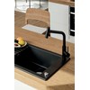 Granitinė virtuvinė plautuvė Laveo Pionier SBR_713T, Juodas