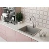 Granitinė virtuvinė plautuvė Laveo Tau SBT_5108, Pilkas