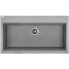 Granitinė virtuvinė plautuvė Laveo Tau SBT_5109, Pilkas