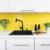 Granitinė virtuvinė plautuvė Laveo Tau SBT_7108, Juodas