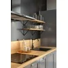 Granitinė virtuvinė plautuvė Laveo Trzynastka SBP_710T, Juodas