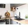 Granitinė virtuvinė plautuvė Laveo Trzynastka SBP_710T, Juodas