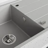 Granitinė virtuvinė plautuvė Laveo Wolin SPW_511T, Pilkas