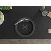 Granitinė virtuvinė plautuvė Mexen Diego su maišytuvu ir sifonu, Juodas granite+Juodas/Chrome