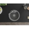 Granitinė virtuvinė plautuvė Mexen Diego su maišytuvu ir sifonu, Pilkas+Juodas/Chrome