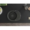 Granitinė virtuvinė plautuvė Mexen Kevin su maišytuvu ir sifonu, Juodas granite+Juodas