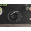Granitinė virtuvinė plautuvė Mexen Kevin su maišytuvu ir sifonu, Juodas granite+Juodas/Chrome