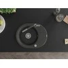 Granitinė virtuvinė plautuvė Mexen Kevin su maišytuvu ir sifonu, Juodas granite+Juodas granite/Chrome