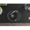 Granitinė virtuvinė plautuvė Mexen Kevin su maišytuvu ir sifonu, Juodas granite+Juodas/Chrome