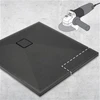 Granitinis dušo padėklas Deante Correo, Anthracite metallic, 80x80 cm