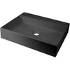 Granitinis praustuvas Deante Correo 50x40 cm, CQR_TU5S, Antracitas metalas