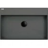 Granito stalviršiai Deante Correo 60x40 cm, CQR_TU6S, antracito metalo
