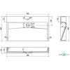 Konglomerato praustuvas Mexen Ava 1/O, 80x46 cm, Juodas mat