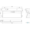 Konglomerato praustuvas Mexen Ava 2/O, 100x46 cm