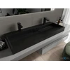Konglomerato praustuvas Mexen Ava 2/O, 120x46 cm, Juodas mat
