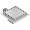 Kvadratinis dušo latakas Mexen Flat, Chrome, 15 x 15 cm