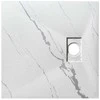 Kvadratinis dušo padėklas Besco Vexo Marble, 80 x 80 cm