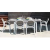 Lauko baldų komplektas PALMA/ALLORO - 8/140, Bianco Tortora