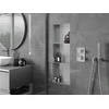 Mexen X-Wall-NR įleidžiama sieninė lentyna 2l, 90x30 cm, Inox