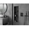 Mexen X-Wall-NR įleidžiama sieninė lentyna 2l, 90x30 cm, Juodas