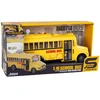 Lean Toys Mokyklinis autobusas su garsais ir šviesom, geltonas