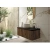 Pakabinamas veidrodis su rėmu Deante Silia ADI_R851, Brushed Gold