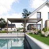 Pavėsinė Pergola ELEGANCE AUTOMATIC 3x6 su LED, Taupe