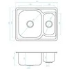 Plieninė virtuvinė plautuvė Kuchinox JUNAK, SQA_030T, Inox